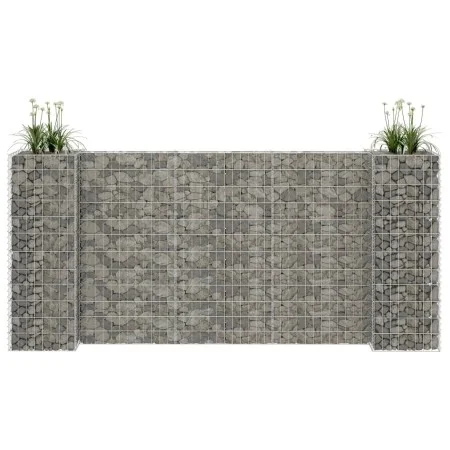 H-shaped gabion planter made of 260x40x120 cm steel wire. by vidaXL, Pots and planters - Ref: Foro24-145662, Price: 95,92 €, ...