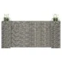H-shaped gabion planter made of 260x40x120 cm steel wire. by vidaXL, Pots and planters - Ref: Foro24-145662, Price: 95,92 €, ...
