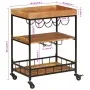 Barwagen aus massivem Akazienholz und Eisen, 60 x 40 x 80 cm von , Küchen- und Speisewagen - Ref: Foro24-372753, Preis: 134,0...