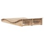 Solid pine wood lounger 205x110x31.5 cm by , Loungers - Ref: Foro24-832588, Price: 171,06 €, Discount: %