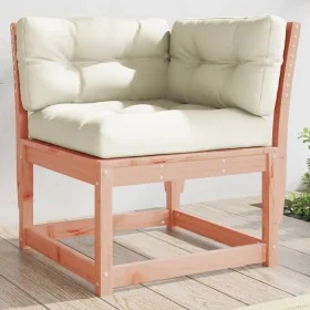 Corner garden sofa with Douglas wood cushions 73x73x78 cm by , Outdoor sofas - Ref: Foro24-844687, Price: 88,63 €, Discount: %