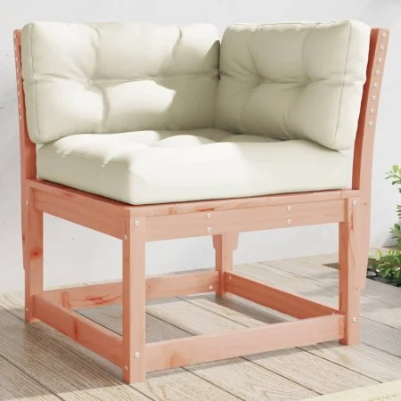 Corner garden sofa with Douglas wood cushions 73x73x78 cm by , Outdoor sofas - Ref: Foro24-844687, Price: 88,63 €, Discount: %