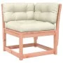 Corner garden sofa with Douglas wood cushions 73x73x78 cm by , Outdoor sofas - Ref: Foro24-844687, Price: 88,63 €, Discount: %