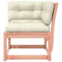 Corner garden sofa with Douglas wood cushions 73x73x78 cm by , Outdoor sofas - Ref: Foro24-844687, Price: 89,53 €, Discount: %