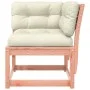 Corner garden sofa with Douglas wood cushions 73x73x78 cm by , Outdoor sofas - Ref: Foro24-844687, Price: 88,63 €, Discount: %