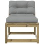 Gartensofa mit Kissen aus imprägniertem Kiefernholz von , Outdoor-Sofas - Ref: Foro24-844693, Preis: 77,20 €, Rabatt: %