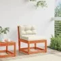 Sofá de jardín con cojines madera maciza de pino marrón cera de , Sofás de exterior - Ref: Foro24-844691, Precio: 81,92 €, De...