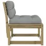 Garden sofa with pine impregnated wood cushions by , Outdoor sofas - Ref: Foro24-844693, Price: 76,53 €, Discount: %