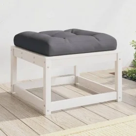 Garden stool with solid white pine wood cushions by , Outdoor sofas - Ref: Foro24-844700, Price: 61,09 €, Discount: %