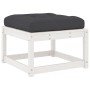 Gartenhocker mit massiven Kissen aus weißem Kiefernholz von , Outdoor-Sofas - Ref: Foro24-844700, Preis: 61,63 €, Rabatt: %
