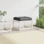 Gartenhocker mit massiven Kissen aus weißem Kiefernholz von , Outdoor-Sofas - Ref: Foro24-844700, Preis: 61,09 €, Rabatt: %