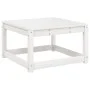 Gartenhocker mit massiven Kissen aus weißem Kiefernholz von , Outdoor-Sofas - Ref: Foro24-844700, Preis: 61,09 €, Rabatt: %