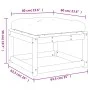 Gartenhocker mit Kissen aus massivem Douglasienholz von , Outdoor-Sofas - Ref: Foro24-844702, Preis: 54,35 €, Rabatt: %