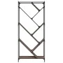 Estantería madera ingeniería y metal marrón roble 79x30x180 cm de , Librerías y estanterías - Ref: Foro24-845435, Precio: 96,...