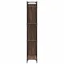 Estantería madera ingeniería y metal marrón roble 79x30x180 cm de , Librerías y estanterías - Ref: Foro24-845435, Precio: 96,...