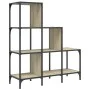 Regal aus Sonoma-Eiche aus Holzwerkstoff und Metall, 92 x 30 x 102 cm von , Bücherregale und Regale - Ref: Foro24-845437, Pre...