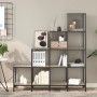 Regal aus Sonoma-Eiche aus Holzwerkstoff und Metall, 122 x 30 x 132 cm von , Bücherregale und Regale - Ref: Foro24-845442, Pr...