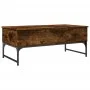 Smoke Oak Engineered Wood and Metal Coffee Table by , Coffee table - Ref: Foro24-845378, Price: 75,02 €, Discount: %