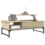 Couchtisch aus technischem Holz und Metall, Sonoma-Eiche, 100 x 50 x 35 cm von , Couchtisch - Ref: Foro24-845392, Preis: 68,7...