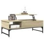 Couchtisch aus technischem Holz und Metall, Sonoma-Eiche, 100 x 50 x 35 cm von , Couchtisch - Ref: Foro24-845392, Preis: 67,9...