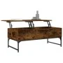 Smoke Oak Engineered Wood and Metal Coffee Table by , Coffee table - Ref: Foro24-845378, Price: 75,02 €, Discount: %