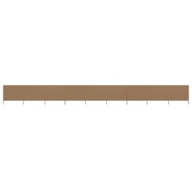 Paravientos de 9 paneles tela gris taupe 1200x120 cm von vidaXL, Sonnenschirme - Ref: Foro24-47195, Preis: 98,34 €, Rabatt: %