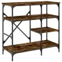 Küchenregal, Holztechnik, Metall, Eiche, 90 x 40 x 84 cm von , Behälter für Küchenutensilien - Ref: Foro24-845423, Preis: 78,...