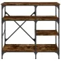 Küchenregal, Holztechnik, Metall, Eiche, 90 x 40 x 84 cm von , Behälter für Küchenutensilien - Ref: Foro24-845423, Preis: 78,...