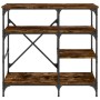 Küchenregal, Holztechnik, Metall, Eiche, 90 x 40 x 84 cm von , Behälter für Küchenutensilien - Ref: Foro24-845423, Preis: 79,...