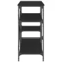 Kitchen shelving wood engineering black metal 90x40x84 cm by , Kitchen utensil containers - Ref: Foro24-845421, Price: 79,06 ...