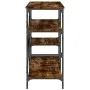 Küchenregal, Holztechnik, Metall, Eiche, 90 x 40 x 84 cm von , Behälter für Küchenutensilien - Ref: Foro24-845423, Preis: 78,...