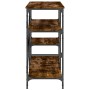 Küchenregal, Holztechnik, Metall, Eiche, 90 x 40 x 84 cm von , Behälter für Küchenutensilien - Ref: Foro24-845423, Preis: 79,...