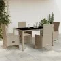 5-piece garden dining set with beige synthetic rattan cushions by , Garden sets - Ref: Foro24-3277575, Price: 549,75 €, Disco...