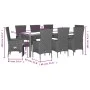 9-piece garden dining set with beige synthetic rattan cushions by , Garden sets - Ref: Foro24-3277582, Price: 858,86 €, Disco...