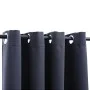 Blackout curtain with anthracite gray metal rings 290x245 cm by vidaXL, Curtains and curtains - Ref: Foro24-134421, Price: 29...