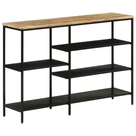 Console table solid rough mango wood and iron 110x30x75 cm by , Side tables - Ref: Foro24-372730, Price: 140,24 €, Discount: %