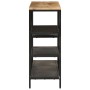 Console table solid rough mango wood and iron 110x30x75 cm by , Side tables - Ref: Foro24-372730, Price: 142,72 €, Discount: %