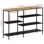 Console table solid rough mango wood and iron 110x30x75 cm by , Side tables - Ref: Foro24-372730, Price: 140,24 €, Discount: %