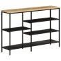 Console table solid rough mango wood and iron 110x30x75 cm by , Side tables - Ref: Foro24-372730, Price: 140,24 €, Discount: %