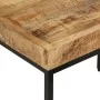 Stackable tables 3 pieces solid rough mango wood and iron by , Side tables - Ref: Foro24-372732, Price: 92,58 €, Discount: %