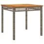 5-teiliges Garten-Essset mit grauen Kissen aus synthetischem Rattan von , Gartensets - Ref: Foro24-3213570, Preis: 346,76 €, ...