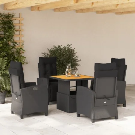 5-piece garden furniture set with black synthetic rattan cushions by , Garden sets - Ref: Foro24-3277388, Price: 708,61 €, Di...