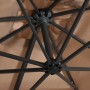 Cantilever umbrella with LED lights and taupe steel pole 250x250 cm by vidaXL, Umbrellas - Ref: Foro24-46995, Price: 106,24 €...