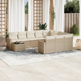11-teiliges Gartensofa-Set mit beigen synthetischen Rattankissen von , Gartensets - Ref: Foro24-3219518, Preis: 688,68 €, Rab...