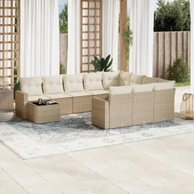 11-teiliges Gartensofa-Set mit beigen synthetischen Rattankissen von , Gartensets - Ref: Foro24-3219518, Preis: 716,05 €, Rab...