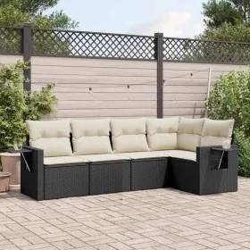5-piece garden furniture set and black synthetic rattan cushions by , Garden sets - Ref: Foro24-3220125, Price: 327,80 €, Dis...