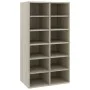 Mueble zapatero de madera contrachapada Sonoma 54x34x100,5 cm de vidaXL, Zapateros y organizadores de calzado - Ref: Foro24-8...