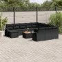Garden sofa and cushion set 13 pieces black synthetic rattan by , Modular outdoor sofas - Ref: Foro24-3224865, Price: 863,54 ...