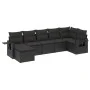 7-piece garden dining set and black synthetic rattan cushions by , Garden sets - Ref: Foro24-3220474, Price: 467,44 €, Discou...