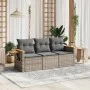 3-piece garden sofa set and gray synthetic rattan cushions by , Garden sets - Ref: Foro24-3226599, Price: 211,91 €, Discount: %
